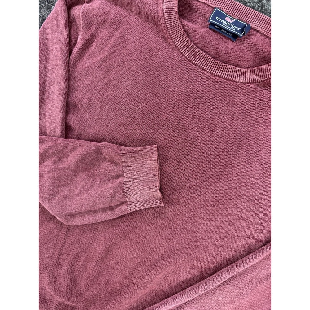 Vineyard Vines Crewneck Sweater With Cashmere Burgundy 2XL